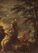 Salvator Rosa Democritus and Protagoras oil painting on canvas